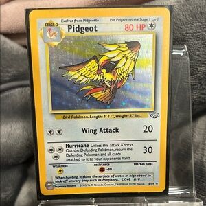 Pokemon Pidgeot Card - Yellow and Red